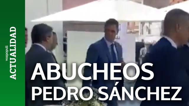 Pitos y abucheos a Pedro Sánchez en Navalmoral de la Mata