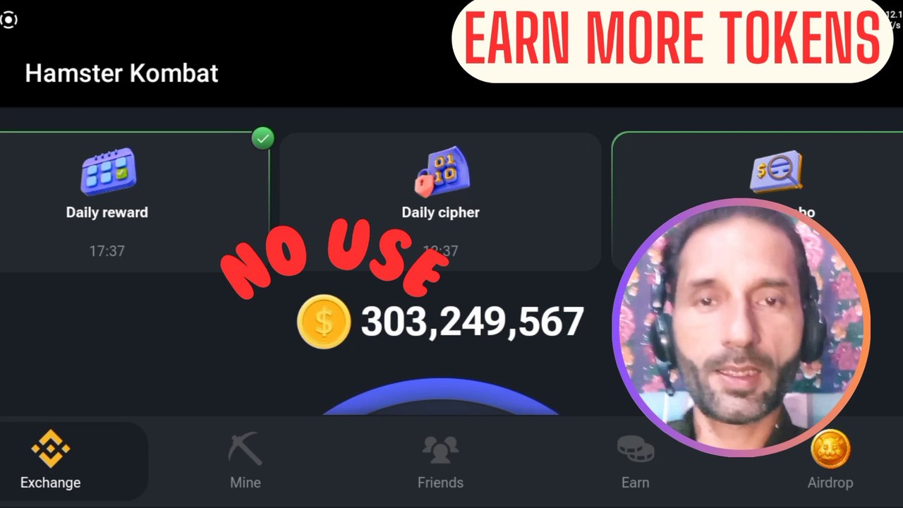 Earm more reward and tokens of hamster kombat, listing date of hamster kombat