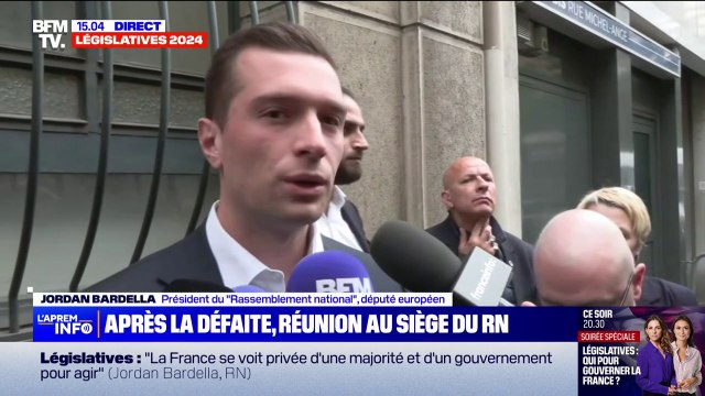 Jordan Bardella: Le RN est la première force politique du pays en nombre de voix