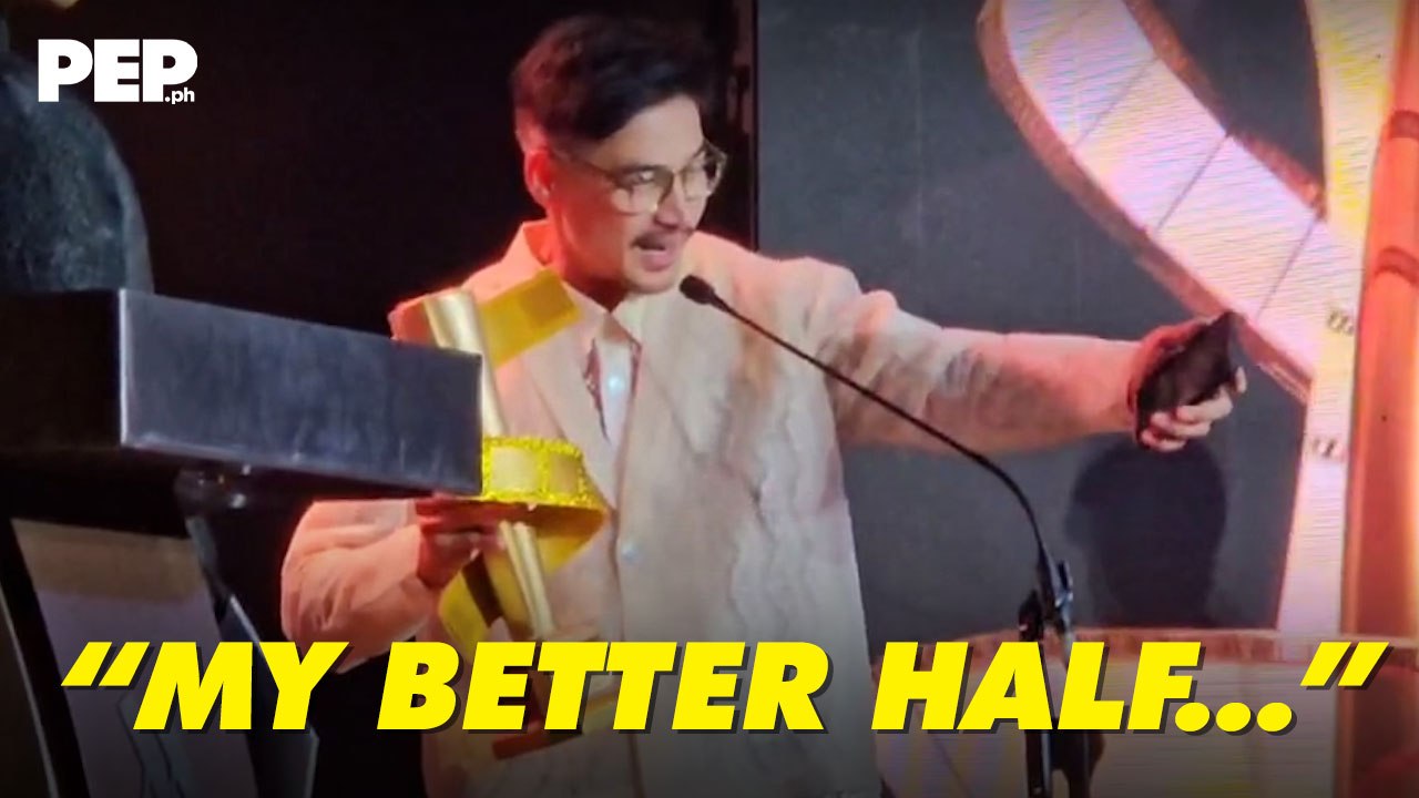 Piolo Pascual, pinasalamatan ang kanyang "BETTER HALF" sa nakuhang award | PEP Hot Story