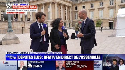 "Depuis deux ans je dis qu'il faut tendre la main aux Républicains", indique Benjamin Haddad, député Renaissance