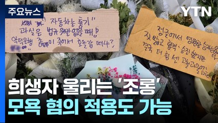 참사 희생자 울리는 '조롱글'...전과자 될 수도 / YTN