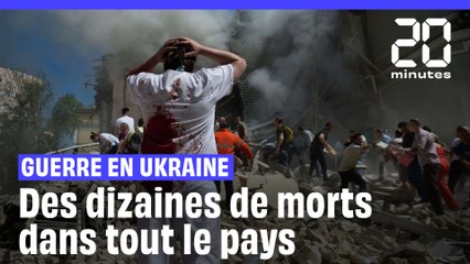 Tải video: Guerre en Ukraine : Des frappes russes massives dans tout le pays font des dizaines de morts