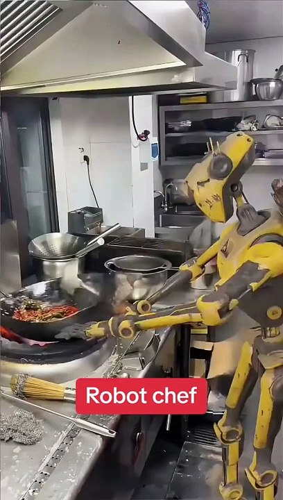 Robotic Chef, Robot Working in Restaurant