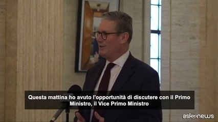 Starmer da Belfast sottolinea "l'importanza" dell'Irlanda del Nord