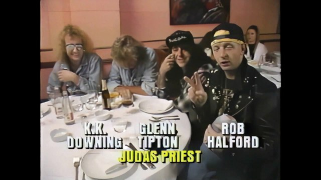 Judas Priest - Interview at Rock in Rio II 1991 Part 1 - Headbangers Ball Video