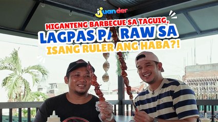 Higanteng barbecue sa Taguig, lagpas pa raw sa isang ruler ang haba?! | I Juander