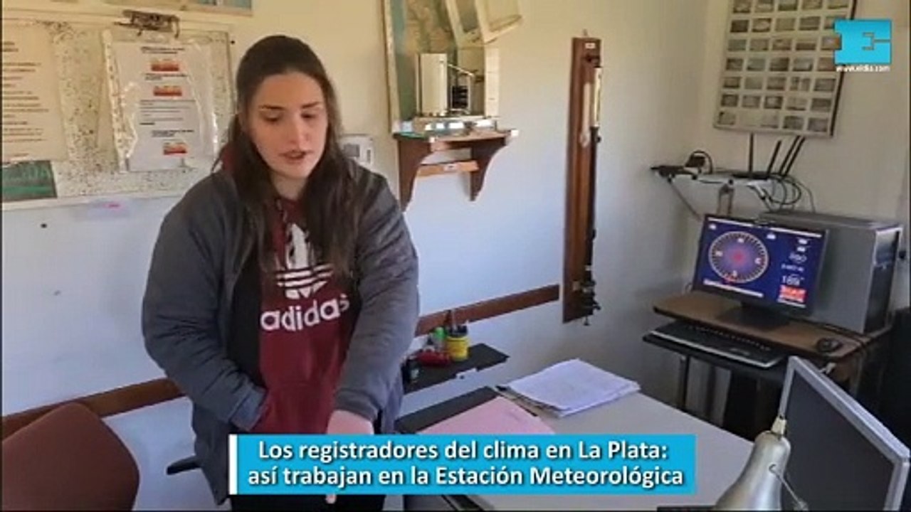 Los registradores del clima en La Plata llueva, salga el sol o haya viento, así trabajan en la Estación Meteorológica