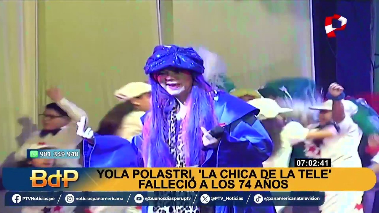 Famosos hablan sobre Yola Polastri: “marcó un hito en la televisión peruana”