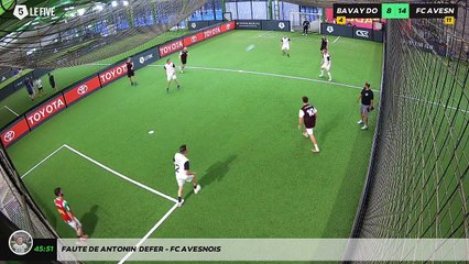 Faute de Antonin  Defer - FC AVESNOIS