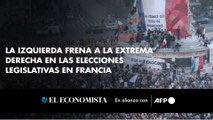 La izquierda frena a la extrema derecha en las elecciones legislativas en Francia