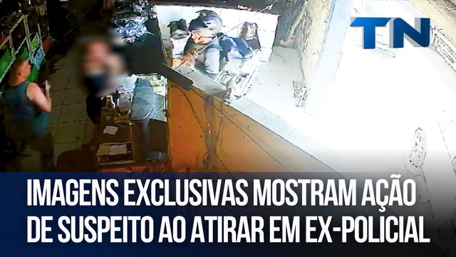 Imagens exclusivas mostram ação de suspeito ao atirar em ex-policial no ES