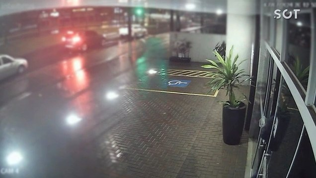 Ladrão flagrado por câmeras e preso em flagrante pelo GDE após furtar escritório de advocacia