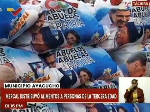 Táchira | Adultos mayores de mcpio. Ayacucho beneficiados con entrega de combos alimenticios