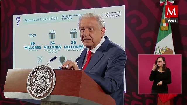 AMLO exhibe lujos del Poder Judicial y prevé ahorros con la reforma: 90 mdp para lentes