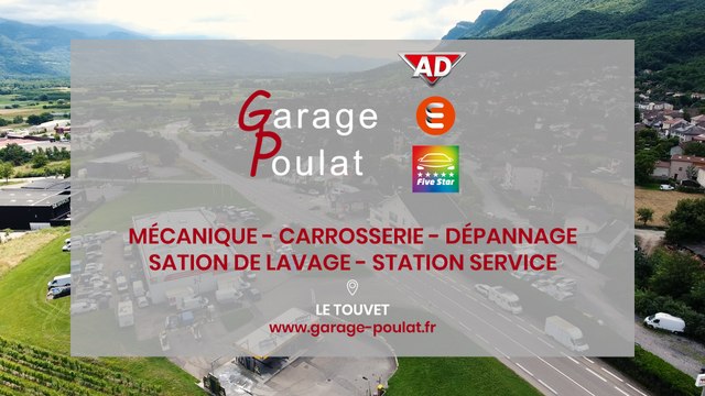 Garage Poulat, mécanique, carrosserie, dépannage, station-service et aire de lavage à Le Touvet.