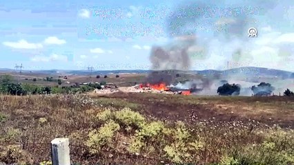 Tuzla'da otluk alanda yangın