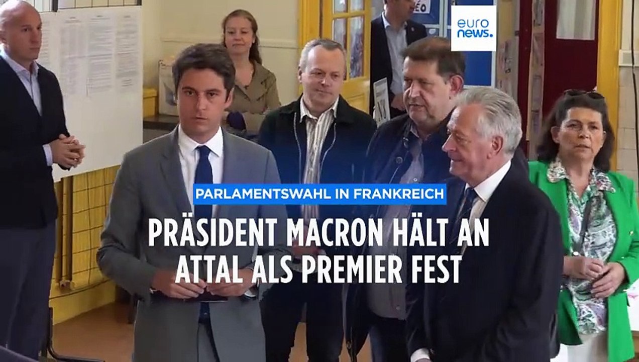 Macron lehnt Rücktritt von Ministerpräsident Attal vorläufig ab
