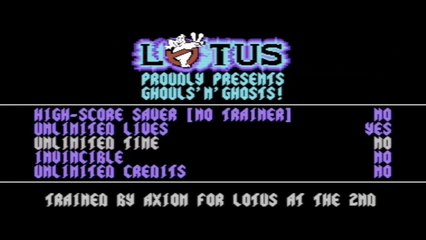 C64 Trainer Intro - Ghouls'n'Ghosts by Lotus