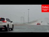 Major Flooding From Hurricane Beryl Strands Motorists In Houston, Texas