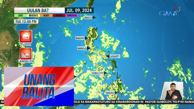 Malaking bahagi ng Visayas at Palawan, makararanas ng maulang panahon ngayong araw - Weather update today as of 6:02 a.m. (July 9, 2024) | Unang Balita