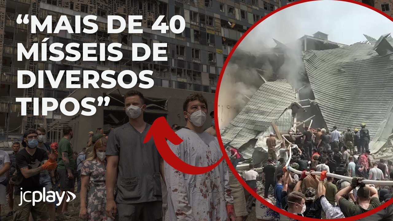 BOMBARDEIO RUSSO: KIEV é atingida por mísseis e HOSPITAL INFANTIL sofre as consequências