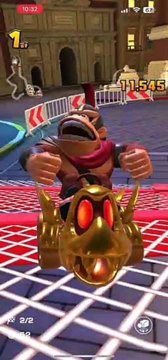 Mario Kart Tour - Gold Fish Bone Ferry Gameplay (Night Tour Gift Reward Kart)