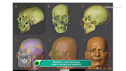 Ramsés II: rosto de famoso faraó é recriado por brasileiro