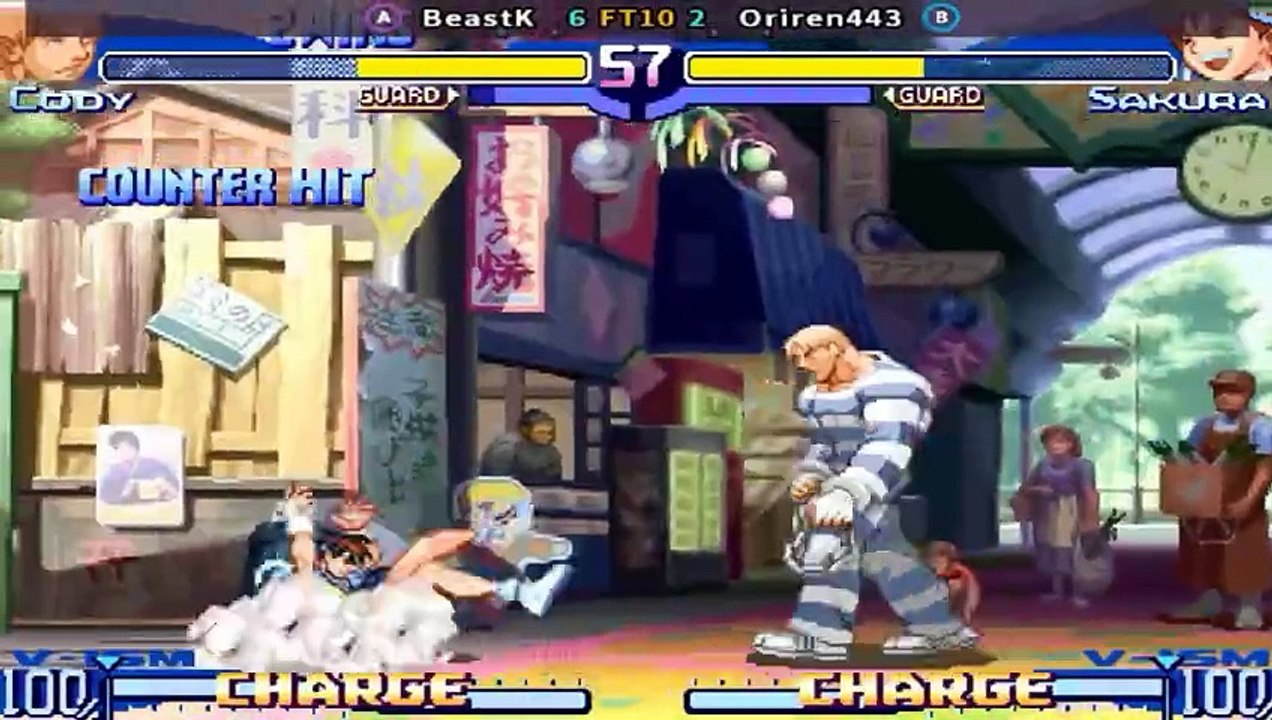 Street Fighter Alpha 3 - BeastK vs Oriren443 FT10
