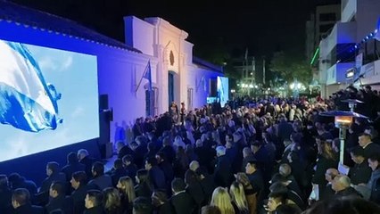 El saludo de Macri con Patricia Bullrich