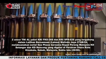 KRI FKO-368 dan KRI SPR-628 Laksanakan Sea Phase di Perairan Utara Kota Kinabalu Malaysia