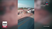 Choca tráiler que transportaba migrantes sobre la carretera México-Nogales