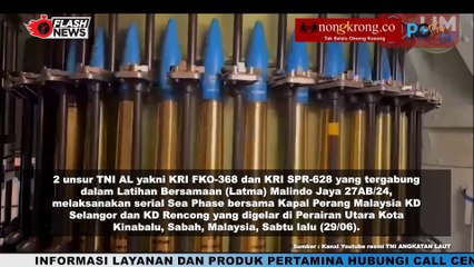 TNI AL Dengan KRI FKO 368 dan KRI SPR 628 Latihan Bersama dengan Tentara Laut Diraja Malaysia