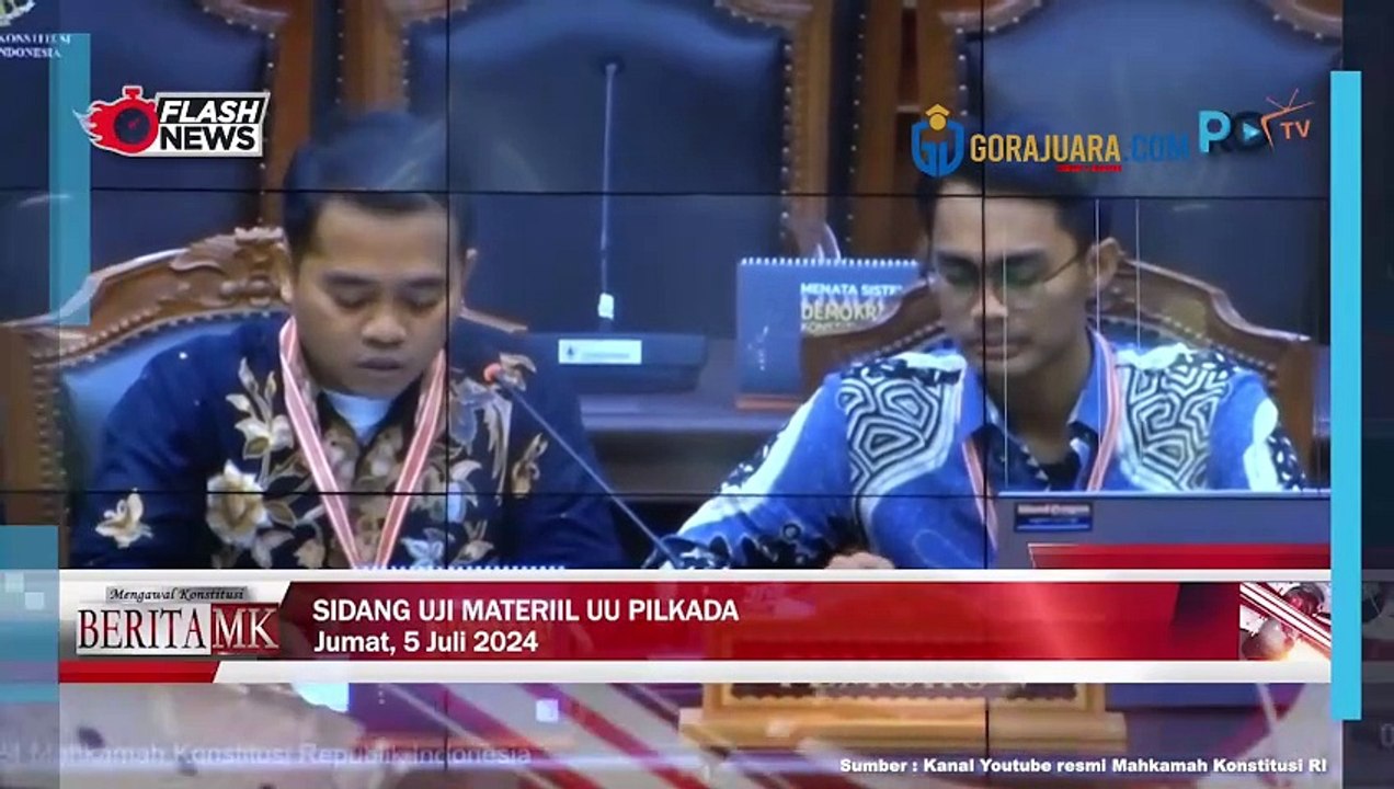 SIDANG UJI MATERIL MENYOAL KETIADAAN PEMBATASAN ATURAN KAMPANYE BAGI PEJABAT NEGARA