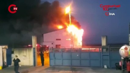 Silivri’de geri dönüşüm fabrikasında patlama!