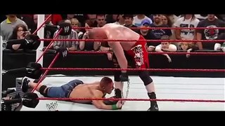 John Cena VS Brock Lesnar Bloody Match. WWE