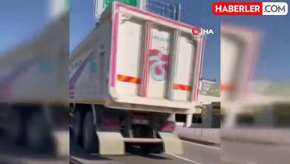 Kamyon Şoförü Trafiği Birbirine Kattı