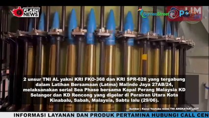 KRI FKO-368 dan KRI SPR-628 Laksanakan Sea Phase di Perairan Utara Kota Kinabalu Malaysia