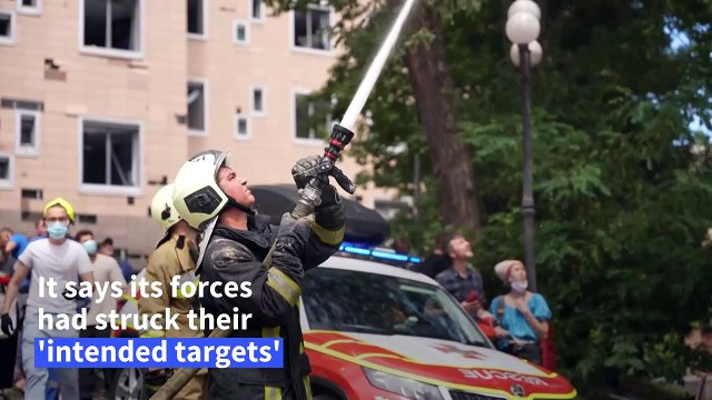 Russian missiles kill dozens in Ukraine, gut Kyiv children's hospital