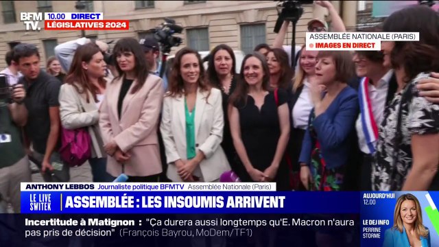 Les députés insoumis arrivent à leur tour à l'Assemblée nationale