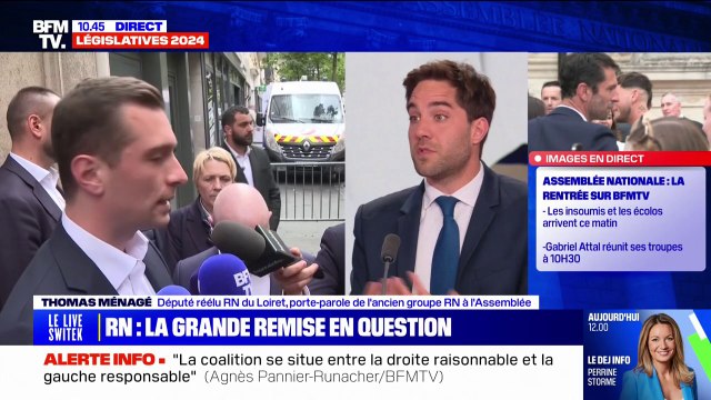 Vraisemblablement, il devait dans tous les cas démissionner : Thomas Ménagé (RN) réagit à la démission du directeur général du rassemblement national