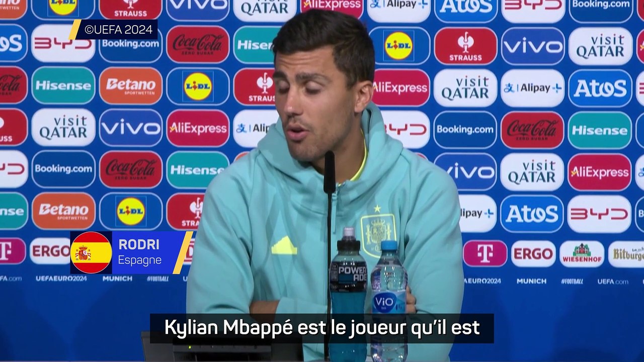 Rodri : "Mbappé a cette capacité à faire des dégâts à tout moment"