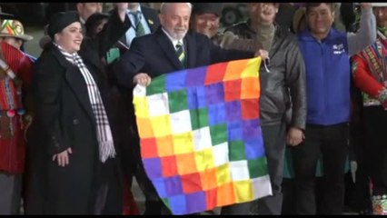 Il presidente brasiliano Lula in visita in Bolivia