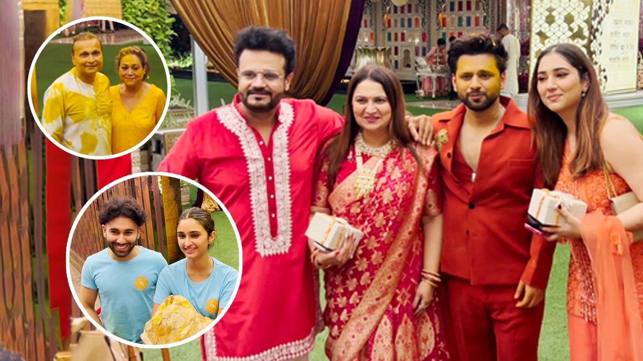 Celebs At Anant Ambani's 'Haldi Ceremony | Anil-Tina Ambani, Rahul Vaidya-Disha Parmar, Orry & Others