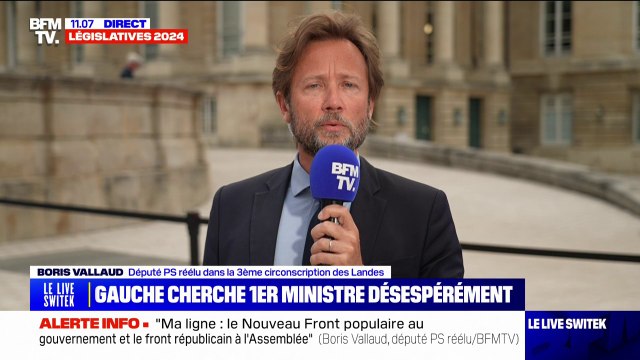 Le Nouveau Front populaire peut gouverner pour prendre ces mesures d'urgences , réagit Boris Vallaud (PS)