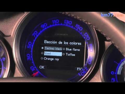 Citroën C4 2011. Configuración de los colores de la instrumentación y señales de aviso. | km77.com