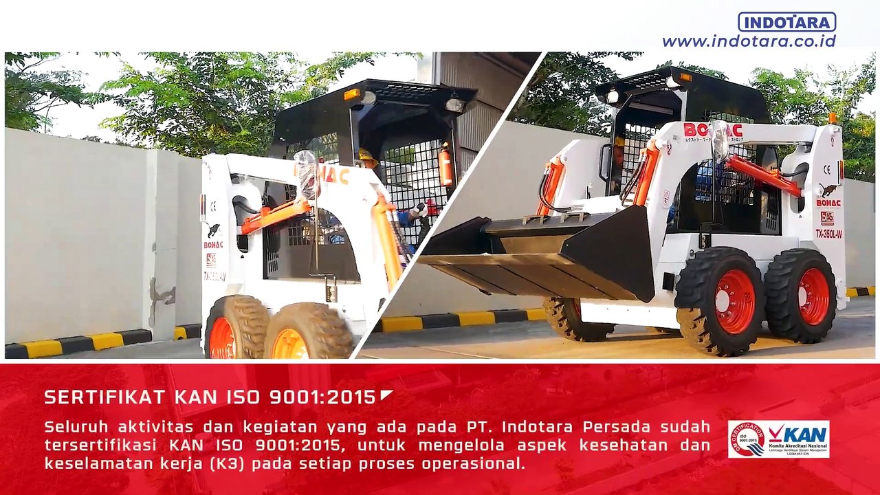 DELIVERY BOMAC SKID STEER LOADER TX-350L-W MENUJU PT. CITRA AGRO BUANA SEMESTA