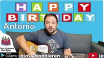 Happy Birthday, Antonio! Geburtstagsgrüße an Antonio
