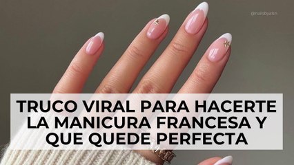 Truco viral para hacerte la manicura francesa y que quede perfecta