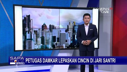 Sempat Bengkak, Petugas Damkar Akhirnya Berhasil Lepas Cincin Tembaga di Jari Santri